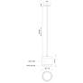 3_Enkel 10 1/4" Wide Brushed Gold LED Mini Pendant more views