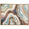 Enlarge Slice Geode 47"W Rectangular Framed Canvas Wall Art