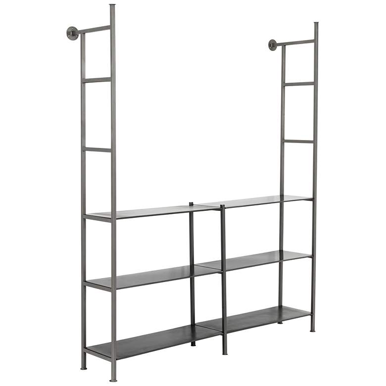 Image 1 Enloe 61 1/4" Wide Gunmetal Modular Media Console