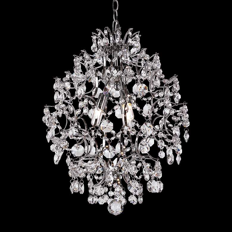 Image 1 Enna 16 inch Wide Polished Chrome 3-Light Chandelier