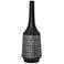 Ennio Black and White 13 1/2"H Modern Tapered Ceramic Vase