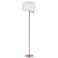 Enola Brushed Steel Swing Arm Floor Lamp