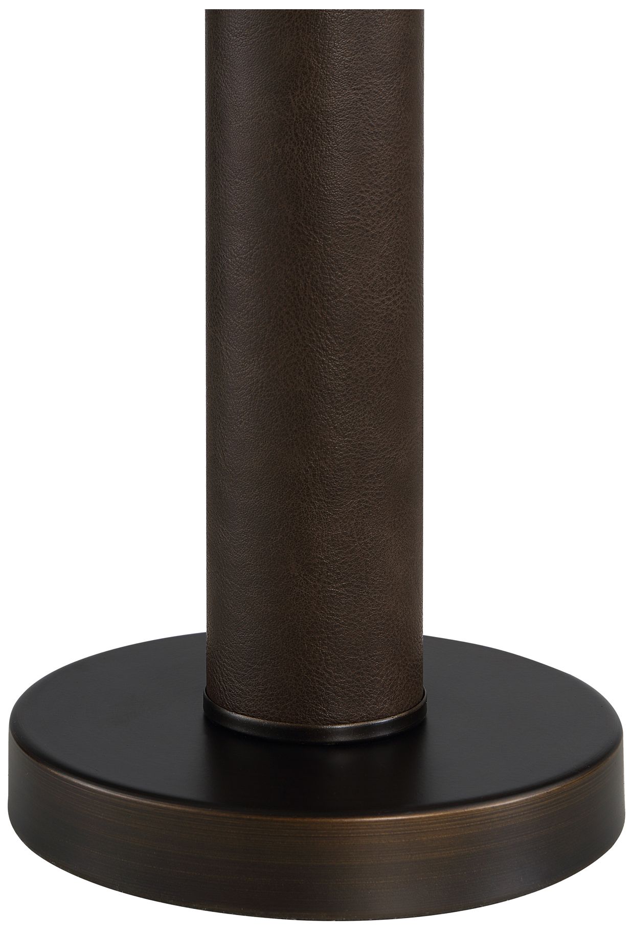 Image 4 Enri 27" Tall Black Marble Table Lamp with Drum Linen Shade more views