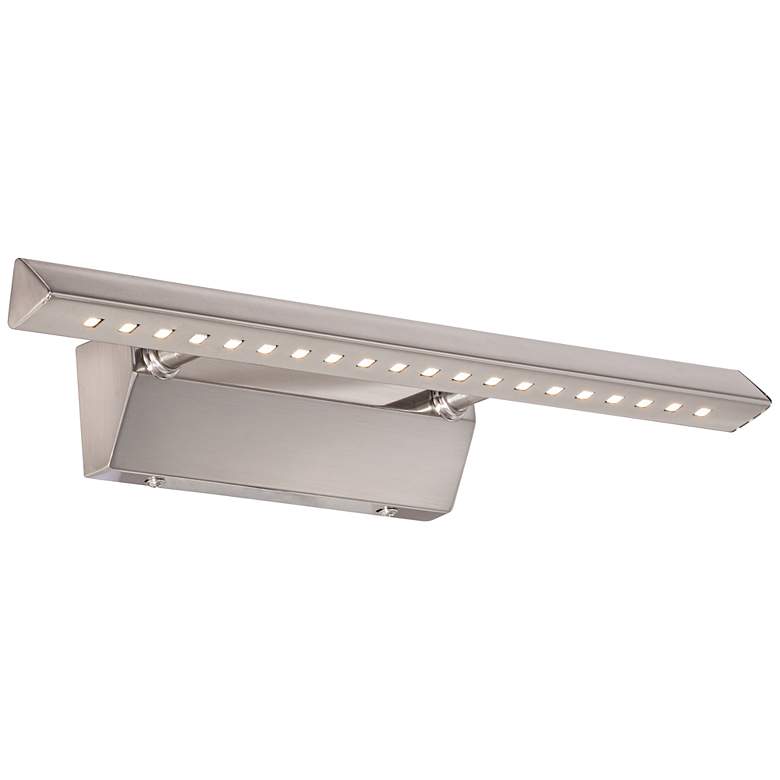 Image 1 Enright 15" Wide Brushed Steel Plug In LED Picture Light
