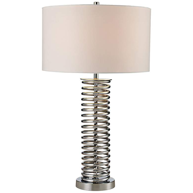 Image 1 Enroscado Coiled Chrome Table Lamp