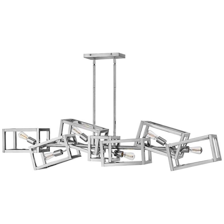 Image 1 Ensemble 62"W Polished Nickel Kitchen Island Light Pendant