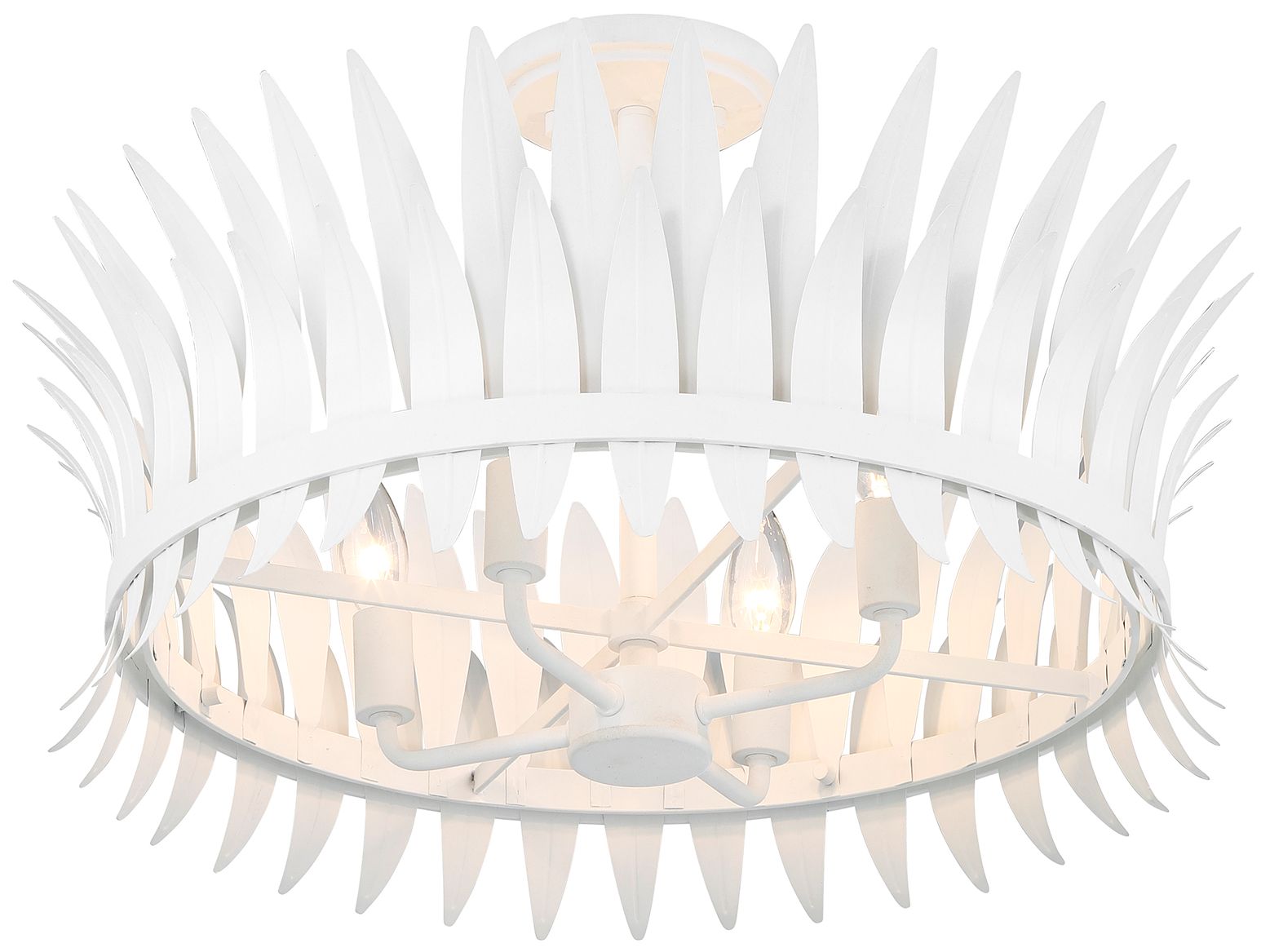 Image 4 Ensley 4-Light Ceiling Light in Bisque White more views