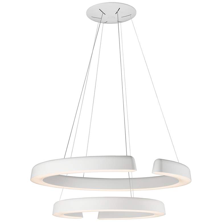 Image 1 Enso 33.5 inch Matte White Pendant