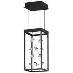 Entanglement 1-Light LED Pendant Black