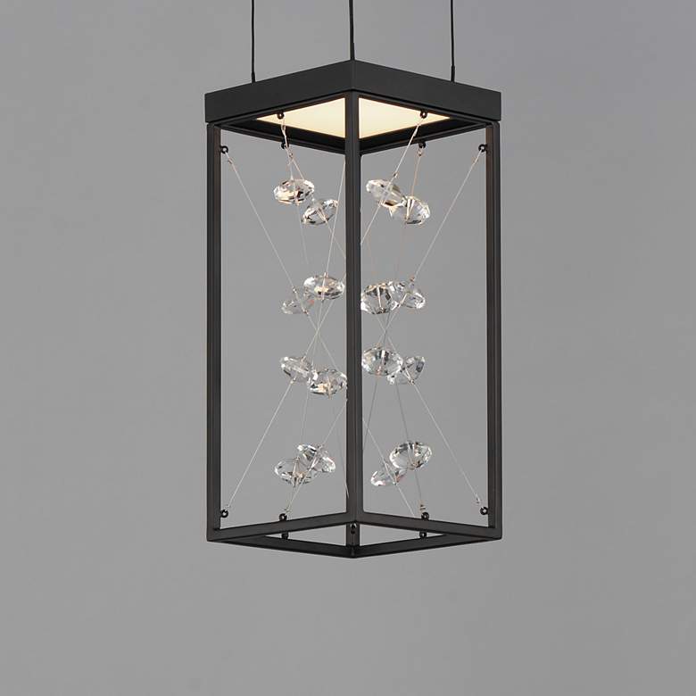 Image 1 Entanglement 1-Light LED Pendant Black