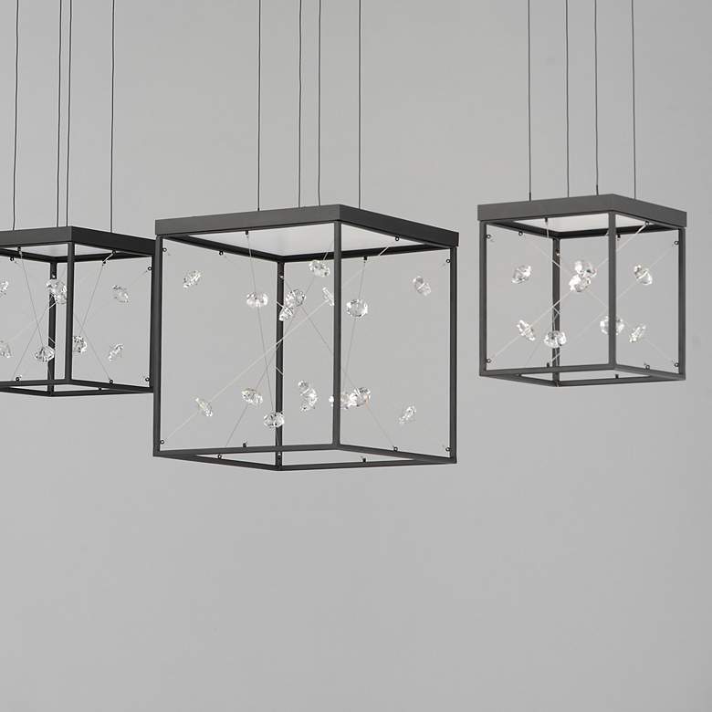 Image 4 Entanglement 3-Light LED Pendant Black more views