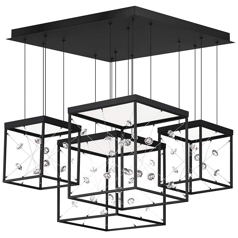 Image 1 Entanglement 4-Light LED Pendant Black