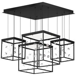 Entanglement 4-Light LED Pendant Black