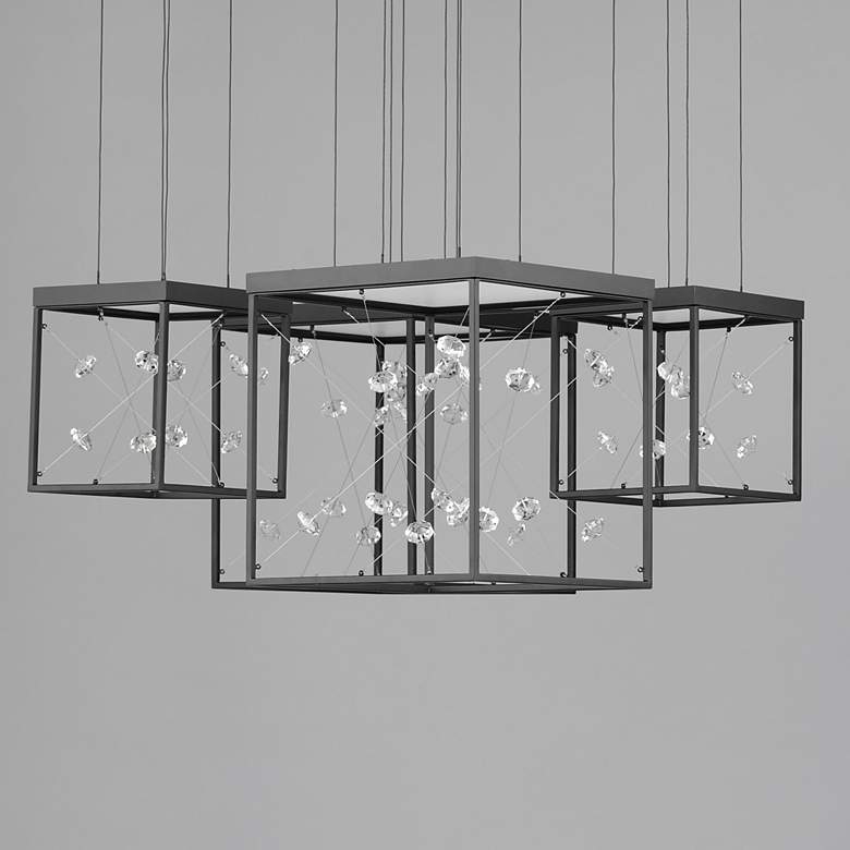 Image 2 Entanglement 4-Light LED Pendant Black more views
