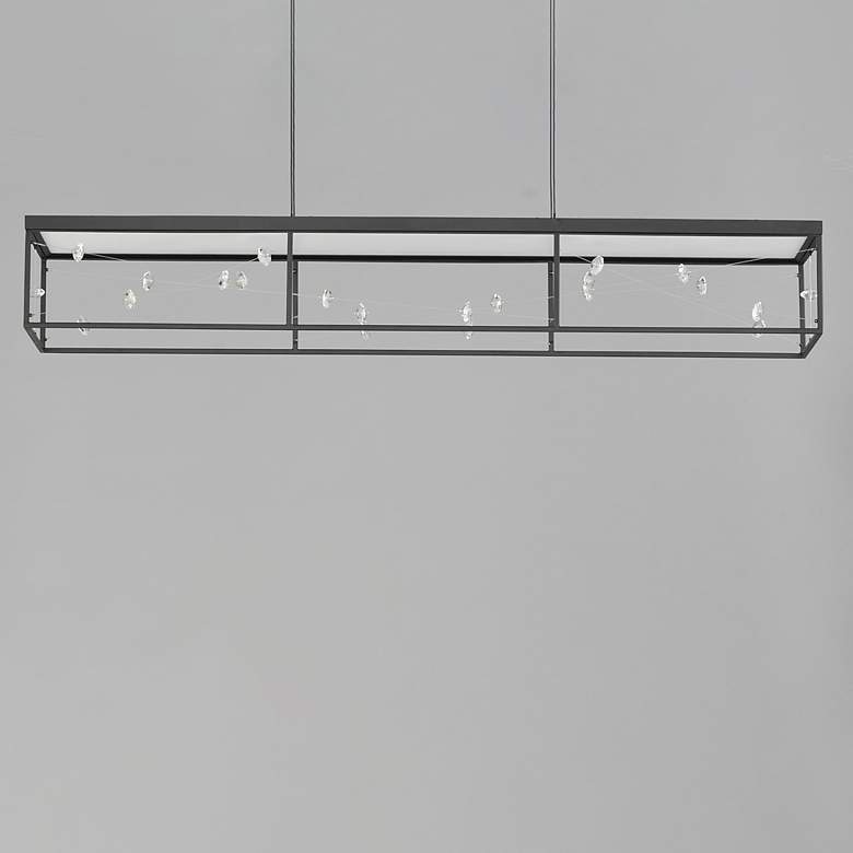 Image 2 Entanglement Linear LED Pendant Black more views