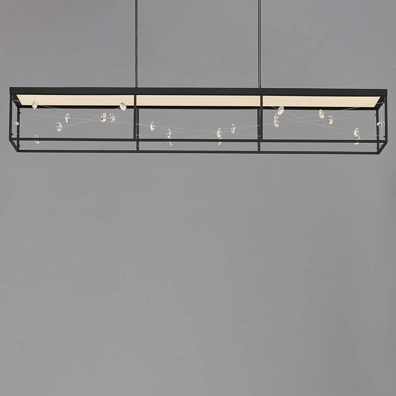 Image 3 Entanglement Linear LED Pendant Black more views