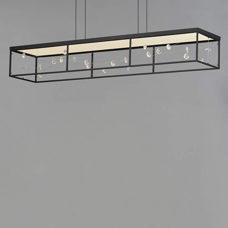 Image 4 Entanglement Linear LED Pendant Black more views