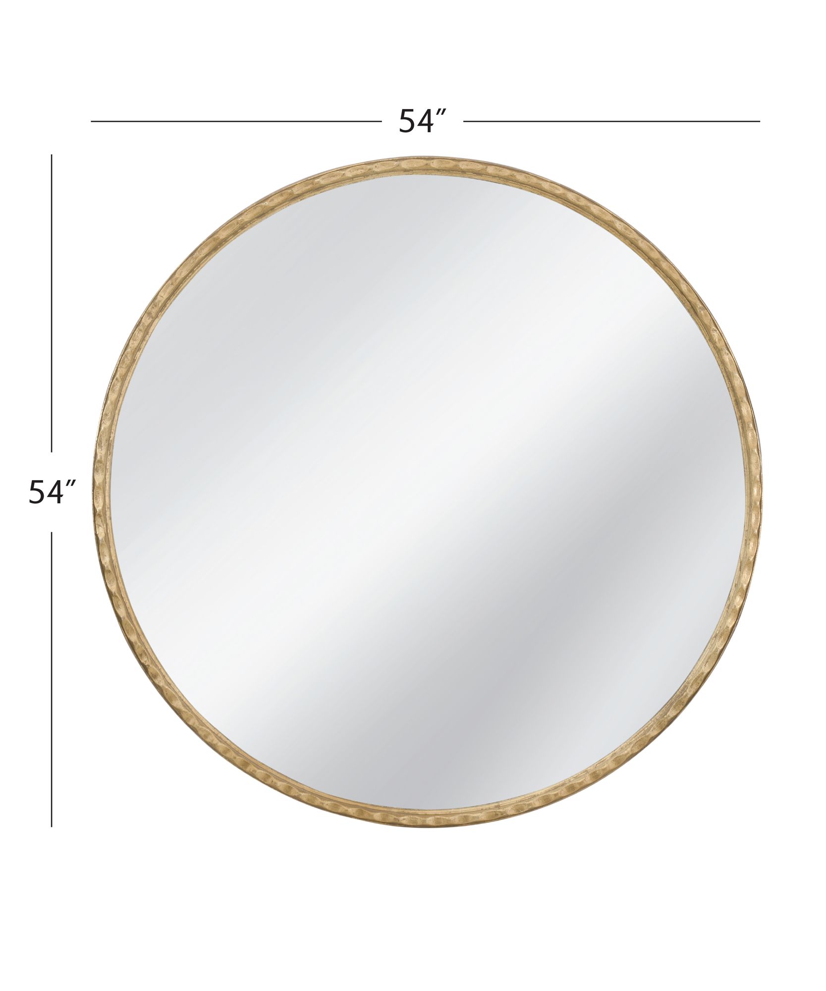 Image 6 Entralla 54"W x 54"H Gold Leafing Wall Mirror more views