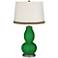 Envy Double Gourd Table Lamp with Wave Braid Trim