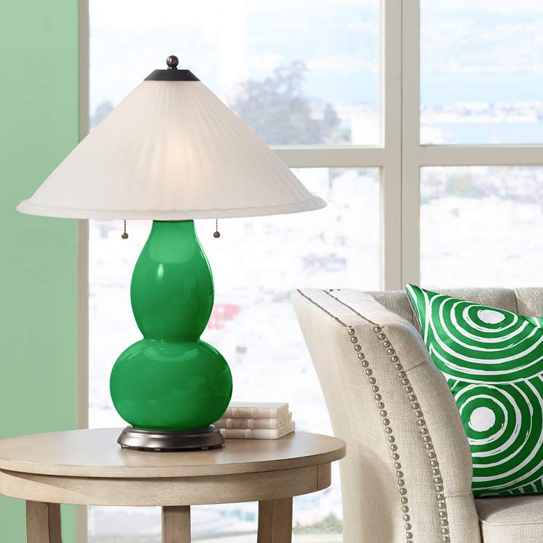 Image 1 Envy Fulton Table Lamp with Fluted Glass Shade
