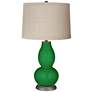 Envy Linen Drum Shade Double Gourd Table Lamp