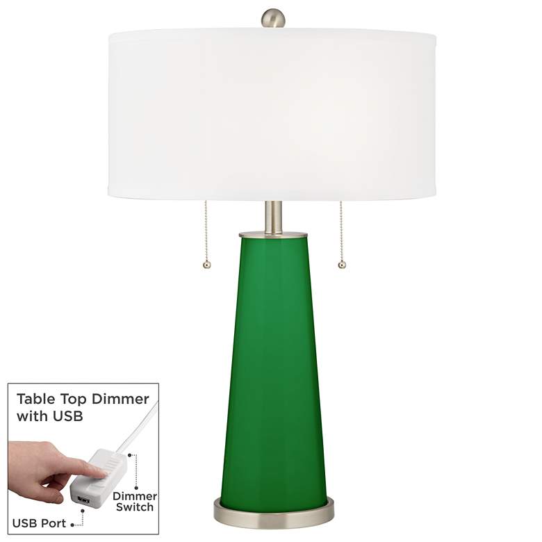 Image 1 Envy Peggy Glass Table Lamp With Dimmer