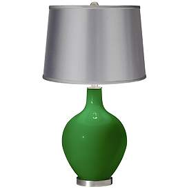 Image1 of Envy - Satin Light Gray Shade Ovo Table Lamp