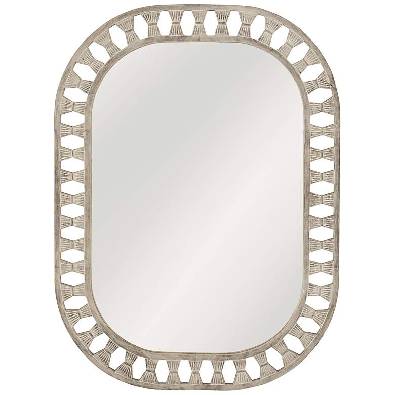 Image 1 Enya White Wash 36" x 48" Rectangular Wall Mirror