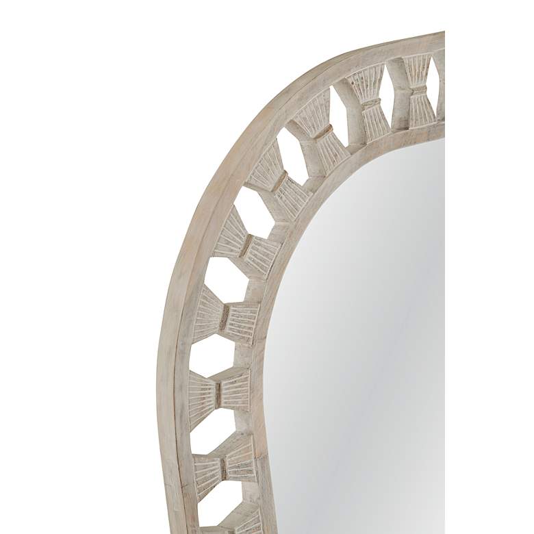 Image 3 Enya White Wash 36" x 48" Rectangular Wall Mirror more views
