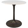 2_Enzo 30"W White Marble and Black Round Dining Table