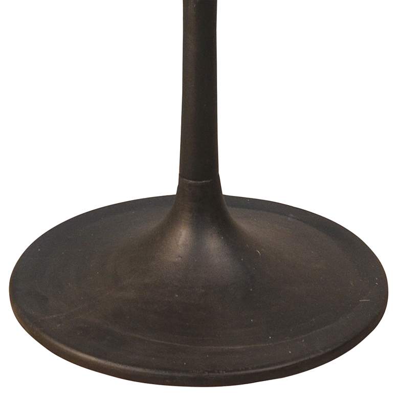 Image 4 Enzo 30"W White Marble and Black Round Dining Table more views