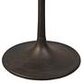 4_Enzo 30"W White Marble and Black Round Dining Table more views