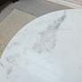 5_Enzo 30"W White Marble and Black Round Dining Table more views