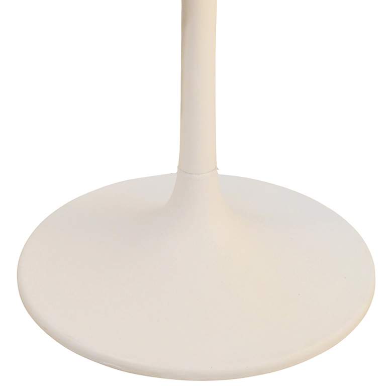 Image 4 Enzo 30"W White Marble and Metal Round Dining Table more views