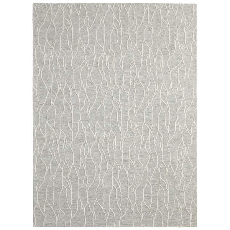 Image 1 Enzo Transitional Abstract Hand Tufted Taupe Area Rug 8734F