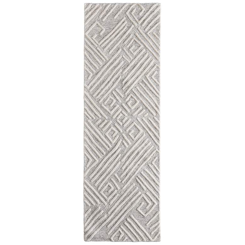 Image 1 Enzo Transitional Geometric Hand Tufted Tan Area Rug 8737F