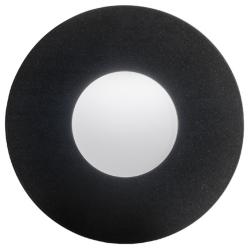 Eo 12&quot; High Black and Opal Acrylic ADA Sconce 0-10V LED