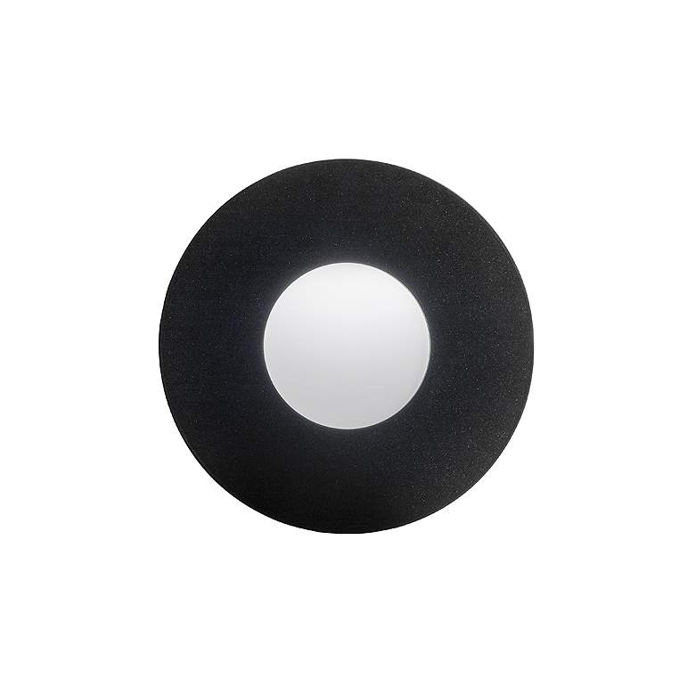 Image 1 Eo 12" High Black and Opal Acrylic ADA Sconce Triac LED