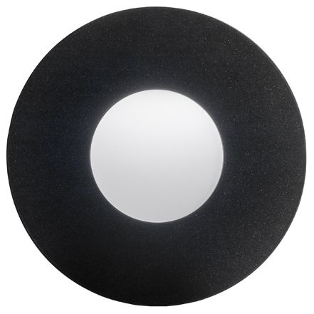 Eo 12" High Black|Opal Acrylic ADA Sconce 0-10V LED
