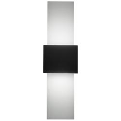 Eo 23&quot; High Smoked Silver and Lumenice ADA Sconce 0-10V LED