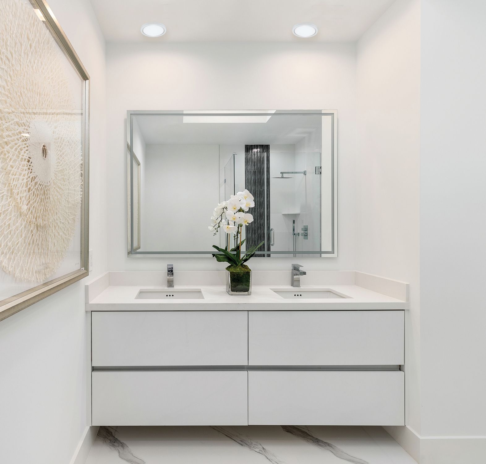 Image 2 Eon 14" Wide White 28W LED Flush Mount more views