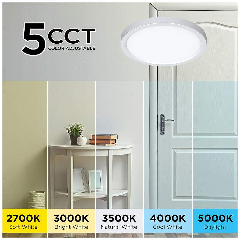 Image 3 Eon 14" Wide White 28W LED Flush Mount more views