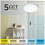 3_Eon 14" Wide White 28W LED Flush Mount more views