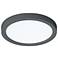 Eon 7" Wide Black 12W LED Flush Mount