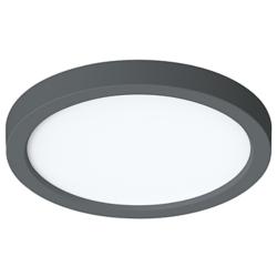 Eon 7" Wide Black 12W LED Flush Mount