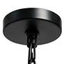 Thumbnail3 of Eopncks 26" Wide Matte Black and Natural Rattan Chandelier more views