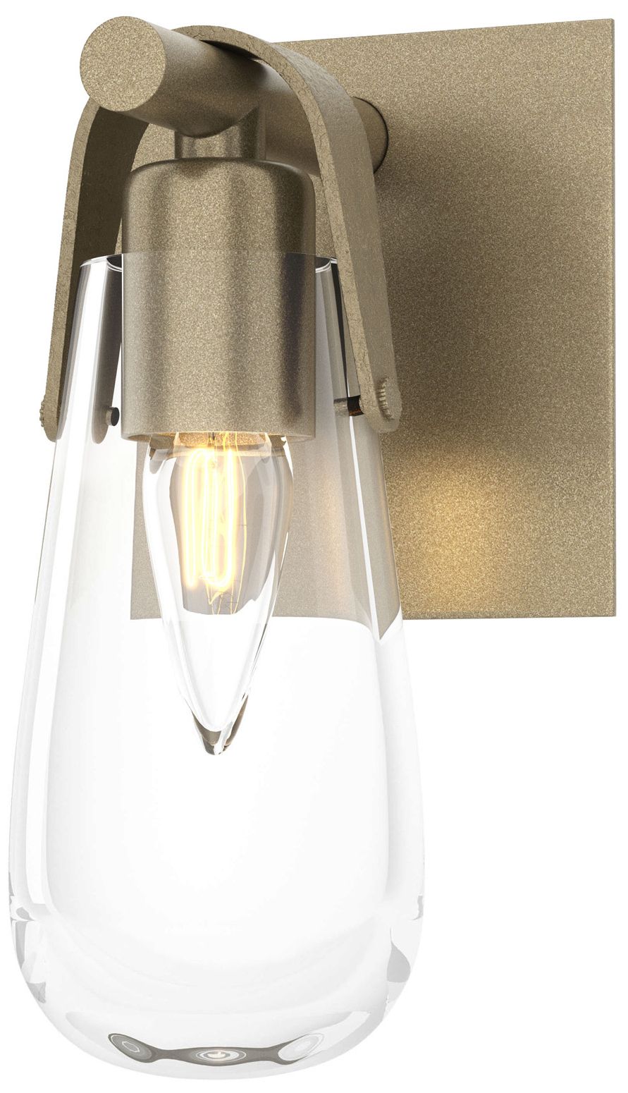 Eos 1-Light Sconce - Gold - Clear Glass - Made to Order