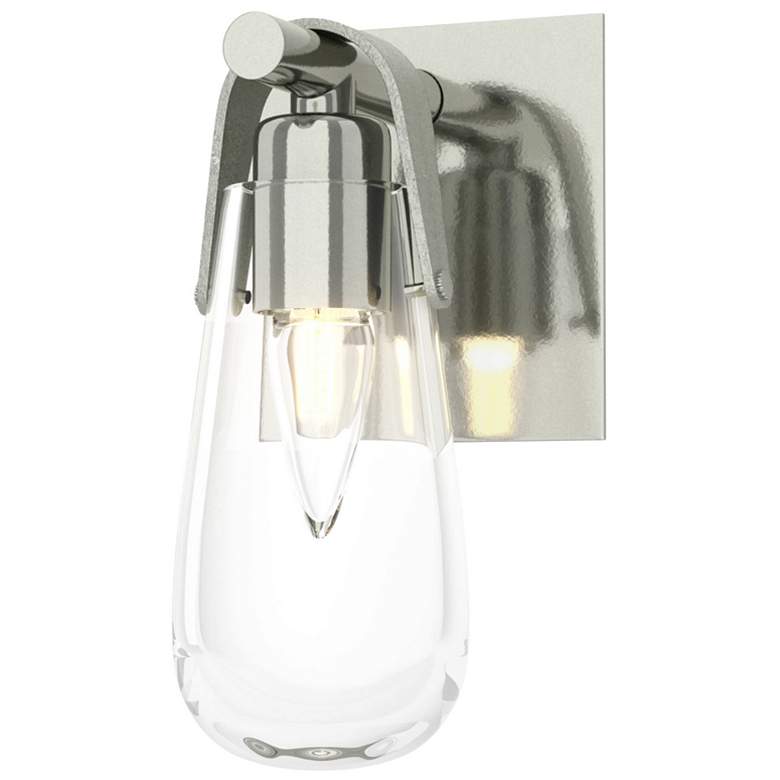 Image 1 Eos 1-Light Sconce - Sterling - Clear Glass