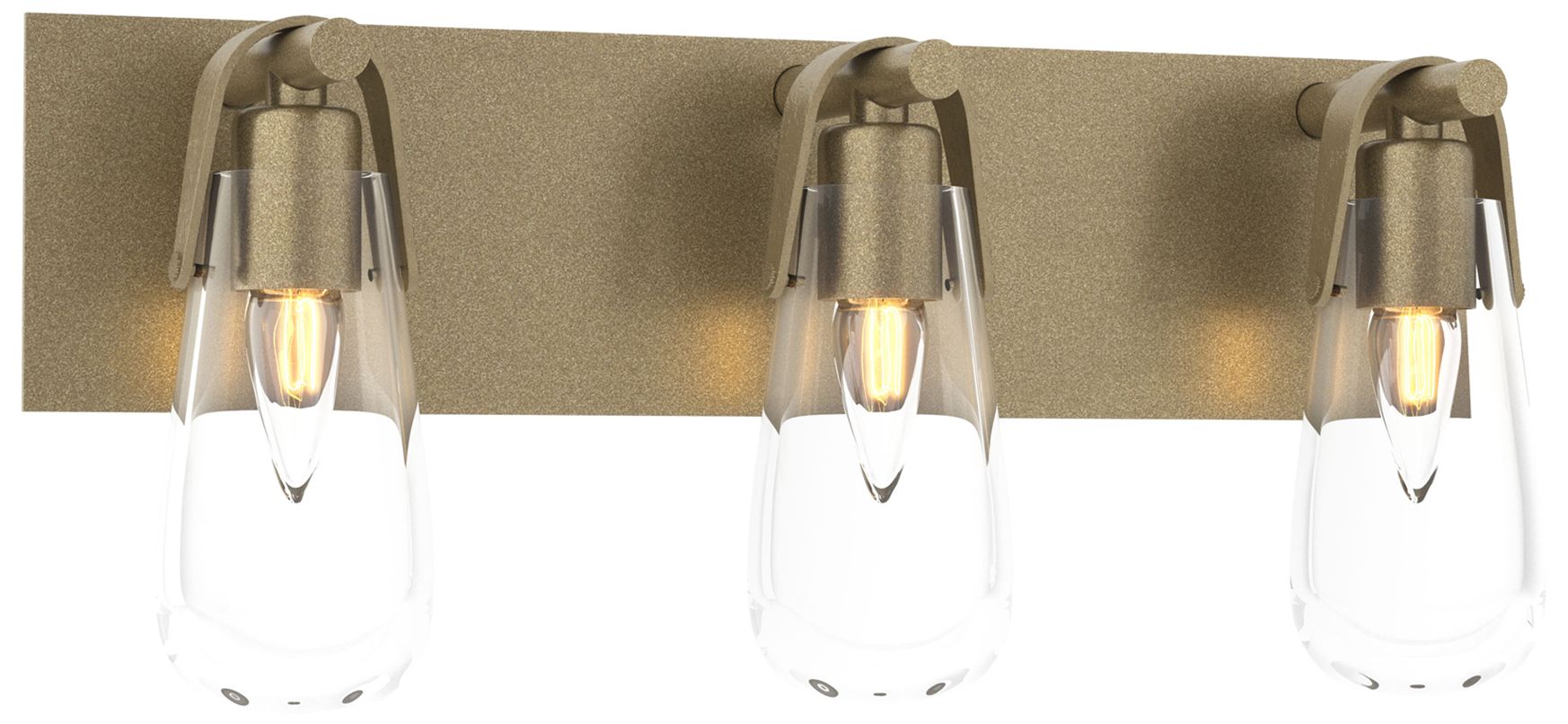 Eos 3-Light Sconce - Gold - Clear Glass - Made to Order