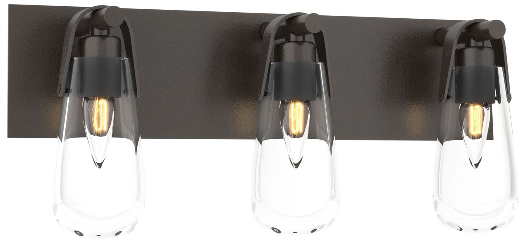 Eos 3-Light Sconce - Oil Rubbed Bronze - Clear Glass - Made to Order